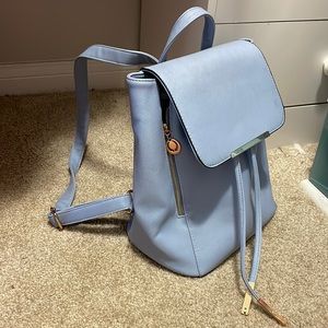 Blue backpack purse/ diaper bag